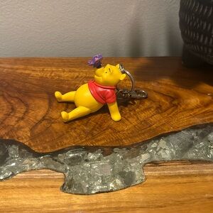 Winnie The Pooh Keychain Disney 3D Purple Butterfly